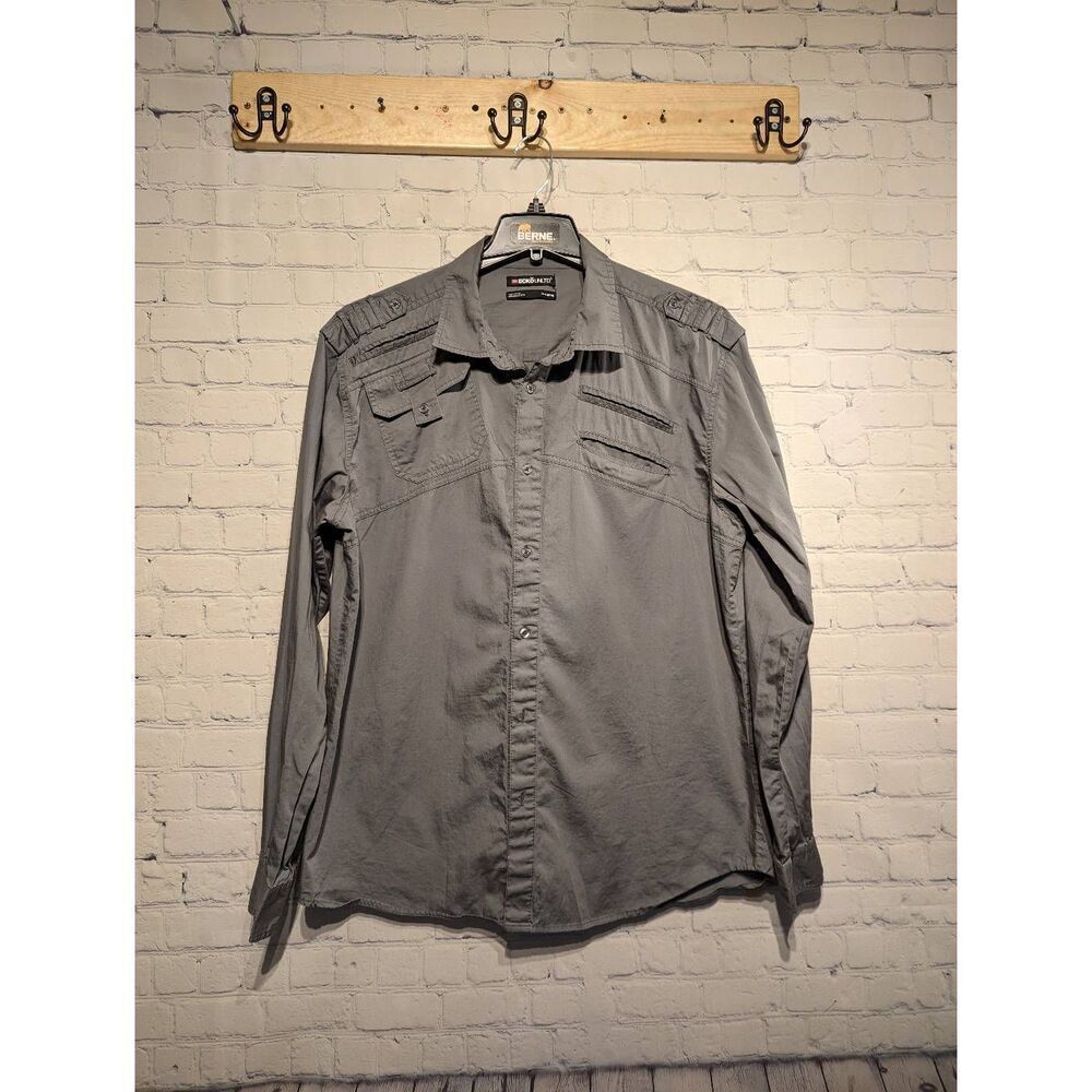Echo unltd. Buttondown cargo casual shirt xl